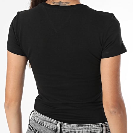 Tommy Jeans - Tee Shirt Femme Linear 1964 Noir