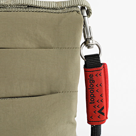 Topologie - Lot Sacoche Et Sangle Flat 8mm Rope Vert Kaki Noir Réfléchissant