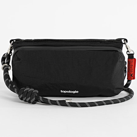 Topologie - Lot Sacoche Et Sangle Bottle 8mm Rope Noir Réfléchissant