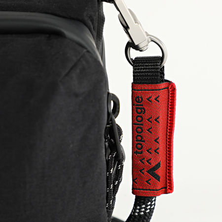 Topologie - Lot Sacoche Et Sangle Bottle 8mm Rope Noir Réfléchissant