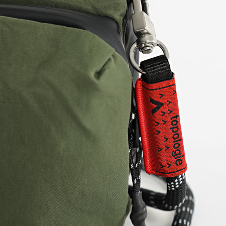 Topologie - Lot Sacoche Et Sangle Bootle 8mm Rope Vert Kaki Noir Réfléchissant