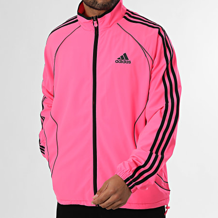 Adidas Sportswear - Veste Zippée Teamgeist JX6598 Rose Fluo Noir