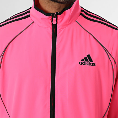 Adidas Sportswear - Veste Zippée Teamgeist JX6598 Rose Fluo Noir