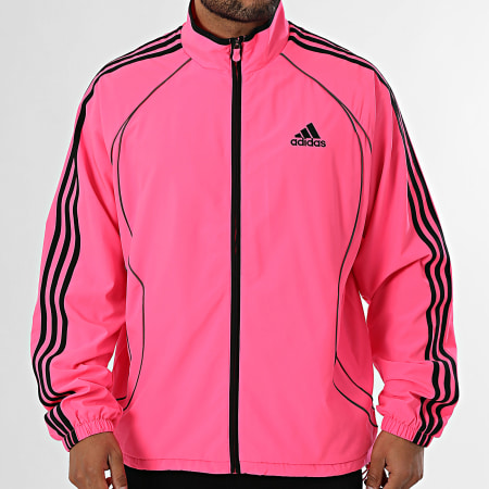 Adidas Sportswear - Veste Zippée Teamgeist JX6598 Rose Fluo Noir