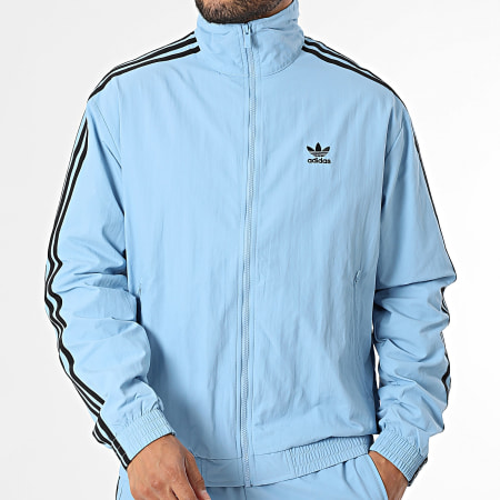 Adidas Originals - Ensemble De Survetement A Bandes Firebird JY1331 JY1337 Bleu Clair