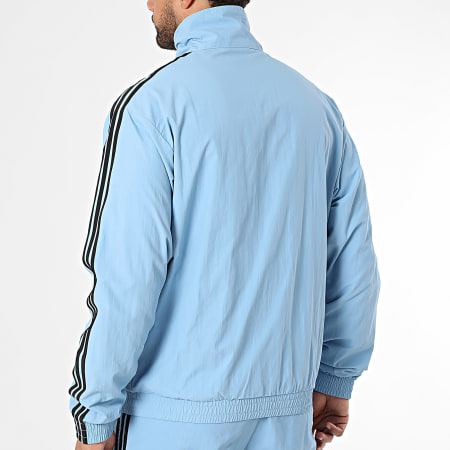 Adidas Originals - Ensemble De Survetement A Bandes Firebird JY1331 JY1337 Bleu Clair
