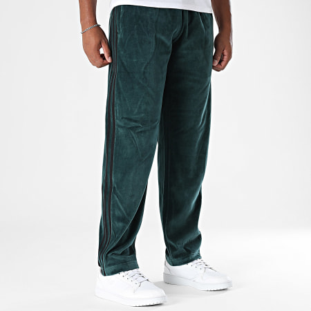 Adidas Originals - Pantalon Jogging Velours A Bandes SST Adicolor JX1551 Vert Foncé