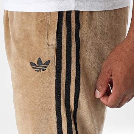 Adidas Originals - Pantalon Jogging Velours A Bandes SST Adicolor JX1556 Beige
