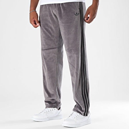 Adidas Originals - Pantalon Jogging Velours A Bandes SST Adicolor JX1557 Gris Anthracite