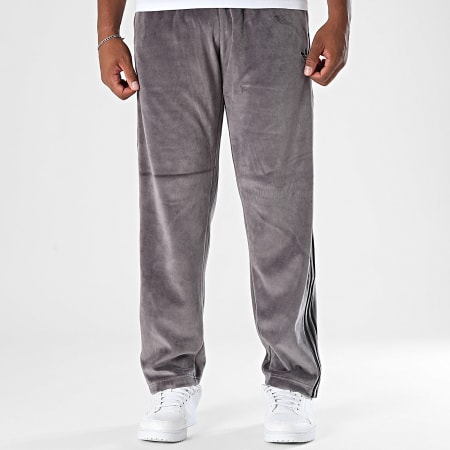 Adidas Originals - Pantalon Jogging Velours A Bandes SST Adicolor JX1557 Gris Anthracite