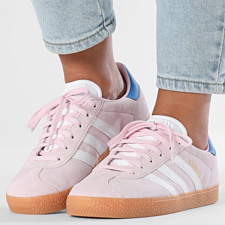 Adidas Originals - Baskets Femme Gazelle JQ5995 Clear Pink Footwear White Blue Bird