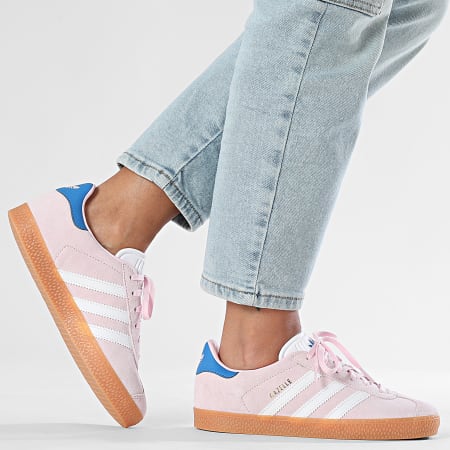 Adidas Originals - Baskets Femme Gazelle JQ5995 Clear Pink Footwear White Blue Bird