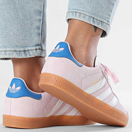 Adidas Originals - Baskets Femme Gazelle JQ5995 Clear Pink Footwear White Blue Bird