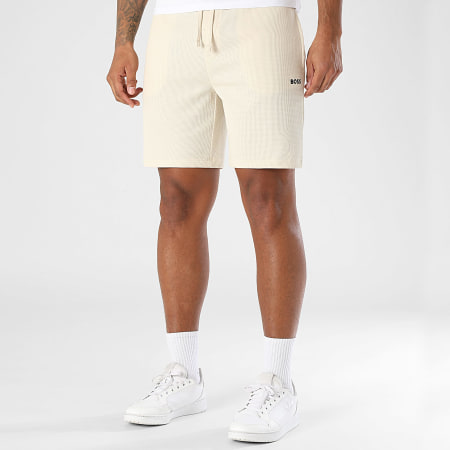 BOSS - Short Jogging Waffle 50535884 Beige Clair