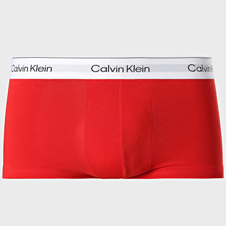 Calvin Klein - Pack de 3 Boxers Icon 4564 Negro Rojo Burdeos