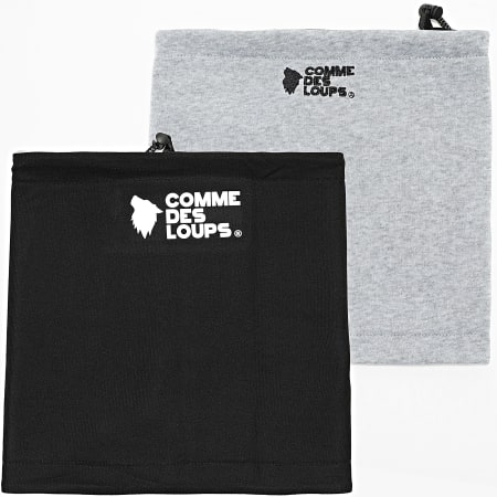Comme Des Loups - Rever Reversible Neckwarmer Heather Grey Black