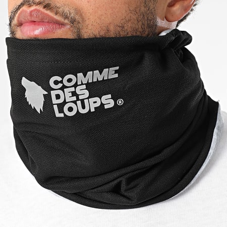 Comme Des Loups - Rever Reversible Neckwarmer Heather Grey Black