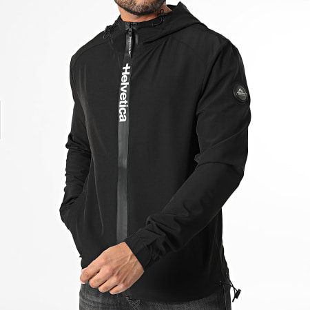 Helvetica - Veste Capuche Zippée Leeds Noir