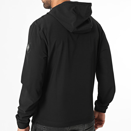 Helvetica - Veste Capuche Zippée Leeds Noir