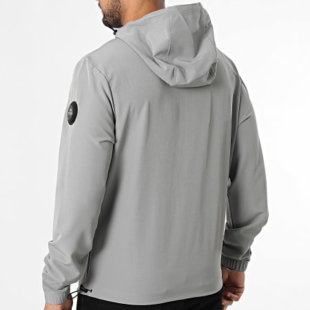 Veste Femme BHS Parka Grise Zippée Capuche Intégrale Taille 18 (mixte) – Mi-saison