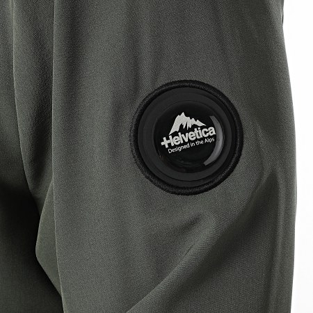 Helvetica - Veste Capuche Zippée Wembley Vert Kaki