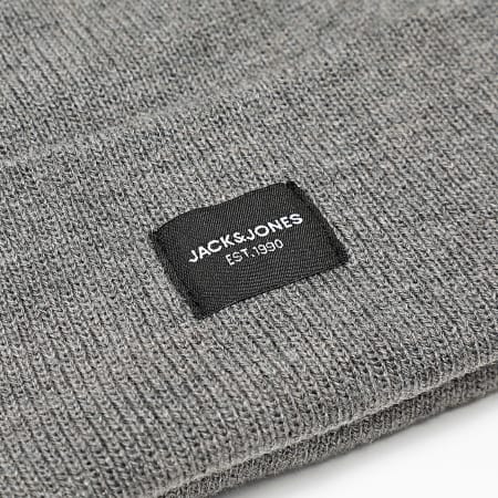 Jack And Jones - Lot Echarpe Et Bonnet Giftbox Gris
