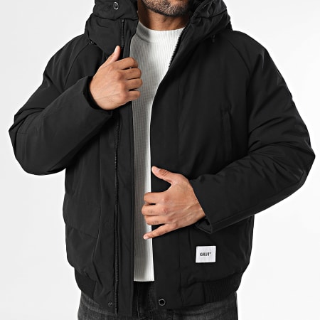 Khujo - Blouson Capuche Fourrure Jafar Noir