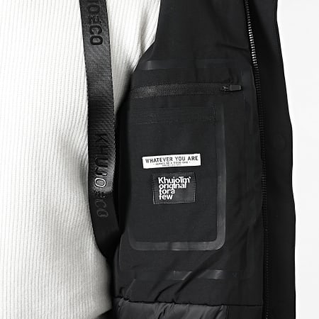 Khujo - Blouson Capuche Fourrure Jafar Noir