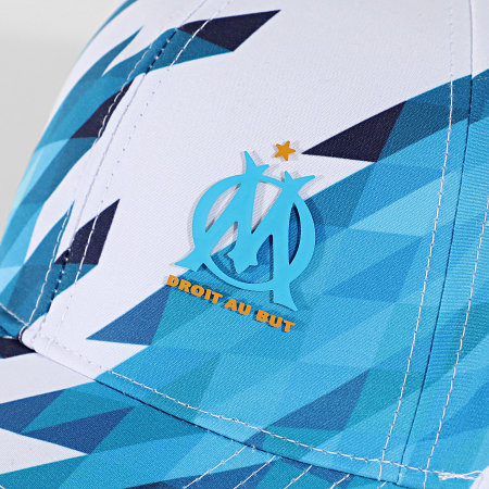 OM - Cappello All Over M25025 Bianco Blu