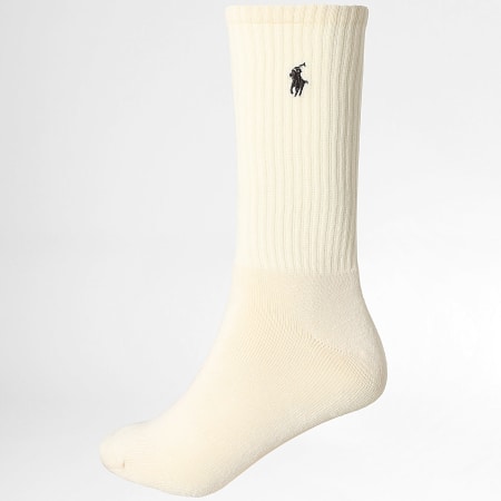Polo Ralph Lauren - Lot De 3 Paires De Chaussettes Original Player Marron Beige Clair Beige Foncé