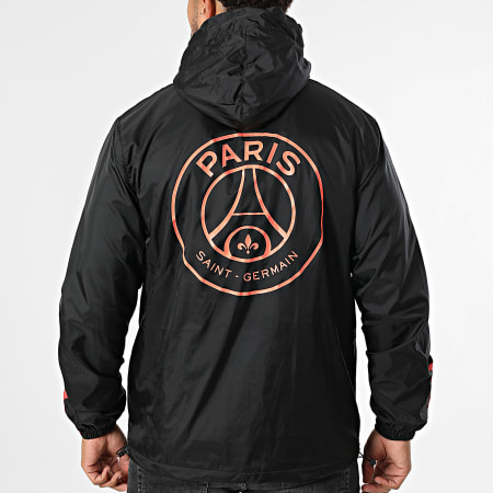 PSG - PSG Giacca a vento con cappuccio P25126 Nero