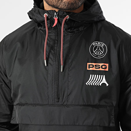 PSG - PSG Giacca a vento con cappuccio P25126 Nero