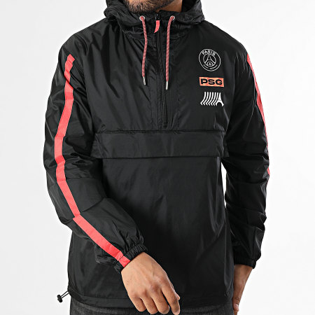 PSG - PSG Giacca a vento con cappuccio P25126 Nero
