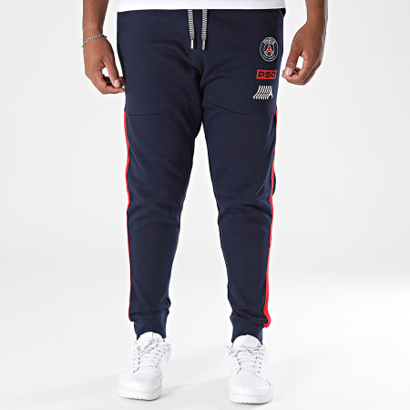 PSG - Pantaloni da jogging a fascia del Paris Saint-Germain P25122 blu navy