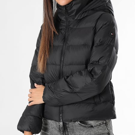 Tommy Hilfiger - Sudadera con capucha y cremallera Down Casual 3581 de mujer Negro