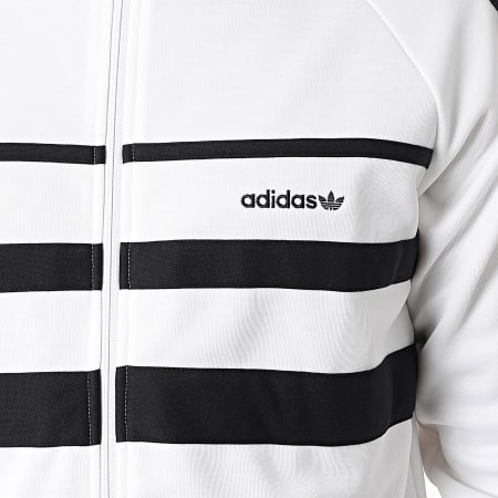 Adidas Originals - Veste Zippée First JX1489 Blanc Noir