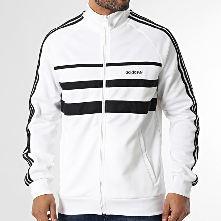 Adidas Originals - Veste Zippée First JX1489 Blanc Noir