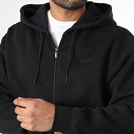 Adidas Originals - Sweat Zippé Capuche Baggy JW8367 Noir
