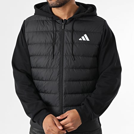 Adidas Sportswear - Veste Capuche Zippée Essential KA5251 Noir