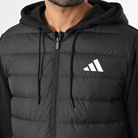 Adidas Sportswear - Veste Capuche Zippée Essential KA5251 Noir