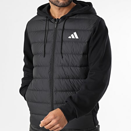 Adidas Sportswear - Veste Capuche Zippée Essential KA5251 Noir