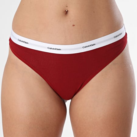 Calvin Klein String Femme QD5357 Rouge