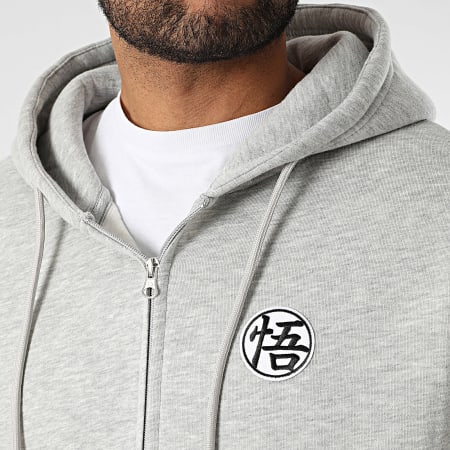 Dragon Ball Z - Ensemble De Survêtement Goku Back Gris Chiné