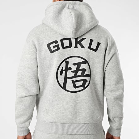 Dragon Ball Z - Ensemble De Survêtement Goku Back Gris Chiné