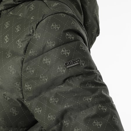 Guess - Doudoune Capuche Femme M5BL0B-W2322 Vert Kaki