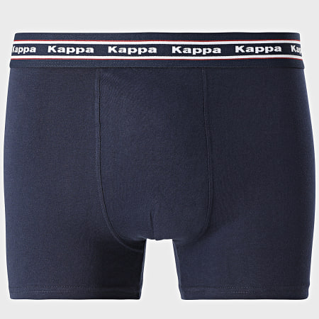 Kappa - Juego de 3 bóxers 92892330 Rojo Azul marino Gris brezo