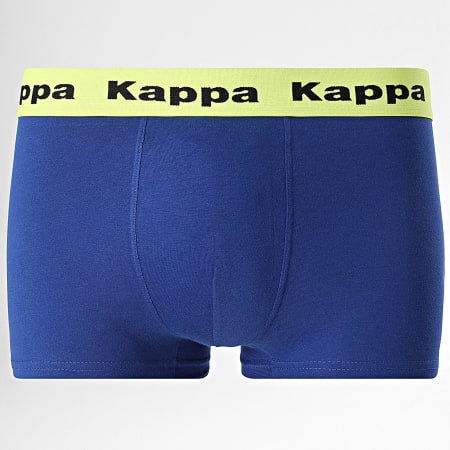 Kappa - Juego de 3 bóxers 92890414 Negro Azul real Gris brezo