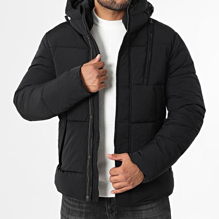 Kymaxx - Chaqueta lisa con capucha Negra