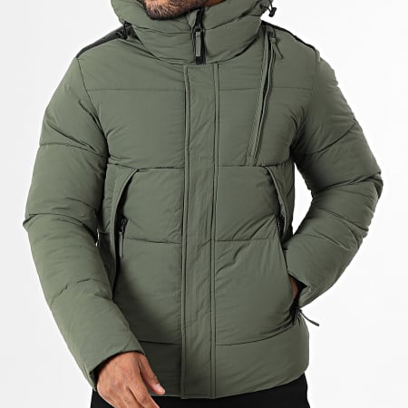 Kymaxx - Plain Hooded Jacket Khaki Green - Ryses