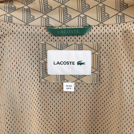 Lacoste - The Blend Chaqueta con cremallera y logo de cocodrilo bordado Camel